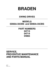 BRADEN SD66A-35CBS Service And Parts Manual