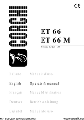 Corghi ET 66 Operator's Manual