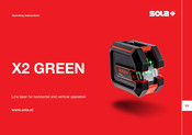 Sola X2 GREEN Operating Instructions Manual