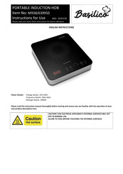 Basilico 639950 Instructions For Use Manual