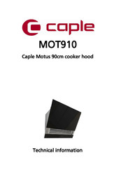 Caple Motus MOT910 Technical Information