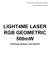 Light4Me LASER RGB GEOMETRIC 500mW User Manual
