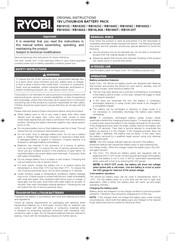 Ryobi RB1840C Original Instructions