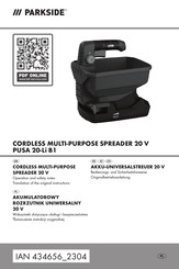 Parkside 434656 2304 Operation And Safety Notes