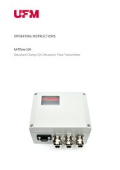 U-F-M KATflow 100 Operating Instructions Manual