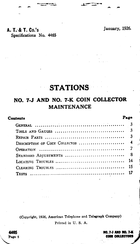 AT&T Bell System 7J Maintenance Manual