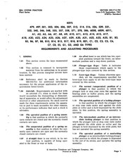 AT&T Bell System A30 Adjustment Procedure