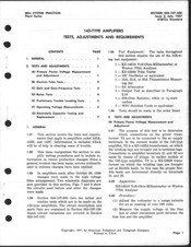 AT&T Bell System 143C Adjustment Procedure