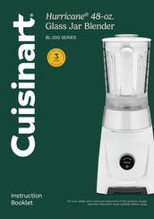 Cuisinart Hurricane BL-200 Series Instruction Booklet