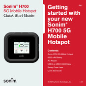 Sonim H700 Quick Start Manual