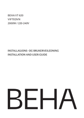 BEHA VT 620 Installation And User Manual
