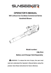 SUNSEEKER CBL7614 Operator's Manual