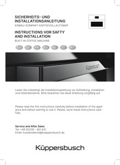 Kuppersbusch CKV 6800.0 Safety And Installation Instructions Manual
