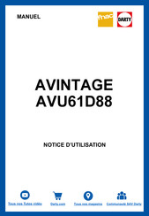 Avintage AVU61D88 Quick Start Manual