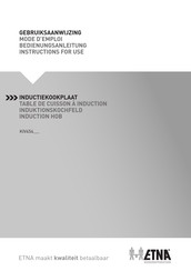 ETNA KIV454 Series Instructions For Use Manual