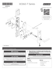 Allegion SCHLAGE XE360-T Installation Instructions Manual
