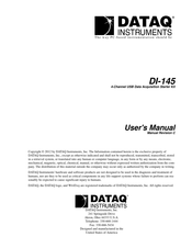 Dataq Instruments DI-145 User Manual