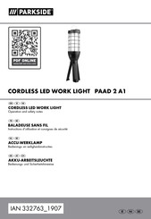 Parkside PAAD 2 A1 Operation And Safety Notes