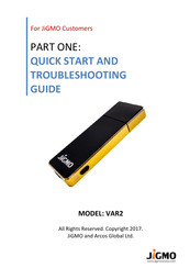 JiGMO VAR2 Quick Start And Troubleshooting Manual