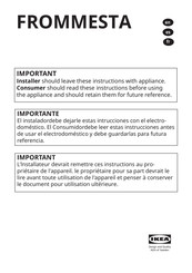 IKEA FROMMESTA Manual