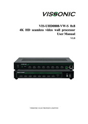 vissonic VIS-UHD0808-VW-S User Manual