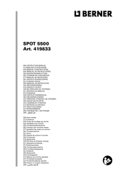 Berner SPOT 5500 Instruction Manual