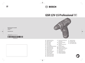 Bosch Professional GSR 12V-15 Original Instructions Manual