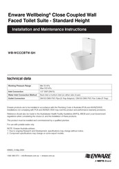 Watts Enware Wellbeing WB-WCCCBTW-SH Installation And Maintenance Instructions Manual