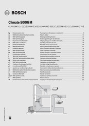 Bosch Climate CL5000iM D 21 E Operating Instructions For Users
