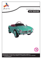 Aosom 370-305V80 Manual
