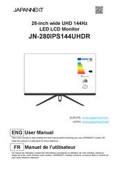 JAPANNEXT JN-280IPS144UHDR User Manual