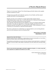 Mazda 6 2016 Owner's Manual