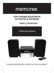 Memorex MX-MCD200 Operation Manual
