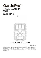 GardePro X60PMD Instruction Manual