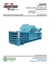 Dover Stealth Horizontal Baler Operation & Service Manual