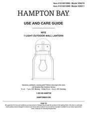 HAMPTON BAY 1010013993 Use And Care Manual