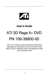 ATI Technologies 3D Rage II+ DVD User Manual
