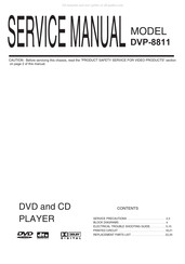 Shinko DVP-8811 Service Manual