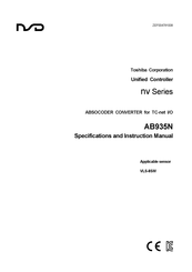 Nsd ABSOCODER AB935N Specifications And Instruction Manual