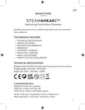 Magnitone STEAMAHEAD2 MST02W Manual