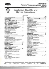 Carrier Flotronic 30GT100 Installation, Start-Up And Service Instructions Manual