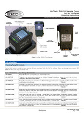SKC AirChek TOUCH 220 Series Operating Instructions Manual