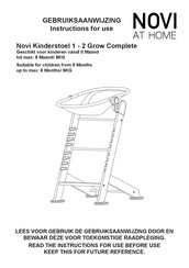 NOVI Baby 1-2 GROW Complete Instructions For Use Manual