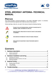 InterPuls STEEL ARCHWAY Technical Manual