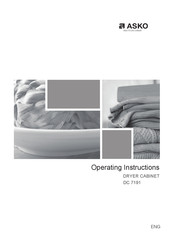 Asko DC 7191 Operating Instructions Manual