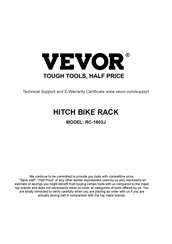 Vevor RC-1803J Manual