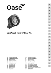 Oase LunAqua Power LED XL 4000 Narrow Spot Operating Instructions Manual