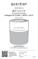 Guardian Germguardian airsafe+ Platinum Edition User Manual