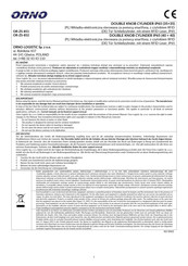 Orno OR-ZS-852 Short Operating Instructions
