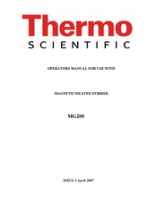 Thermo Scientific MG200 Operator's Manual